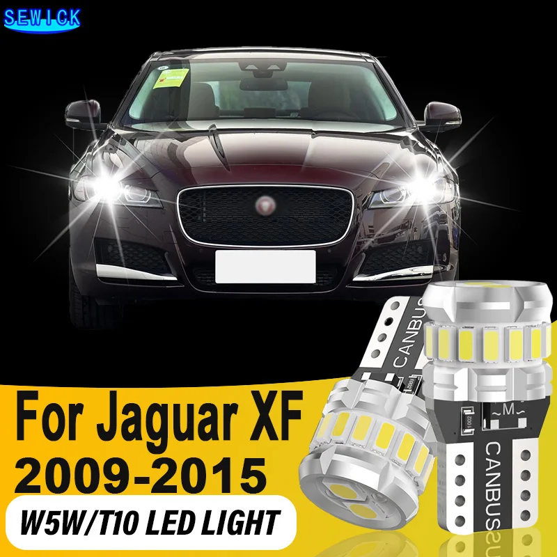 2x For Jaguar XF 2009 2010 2011 2012 2013 2014 2015 2016 T10 LED Canbus Bulb White Car Interior Dome Trunk Parking Light CANBUS