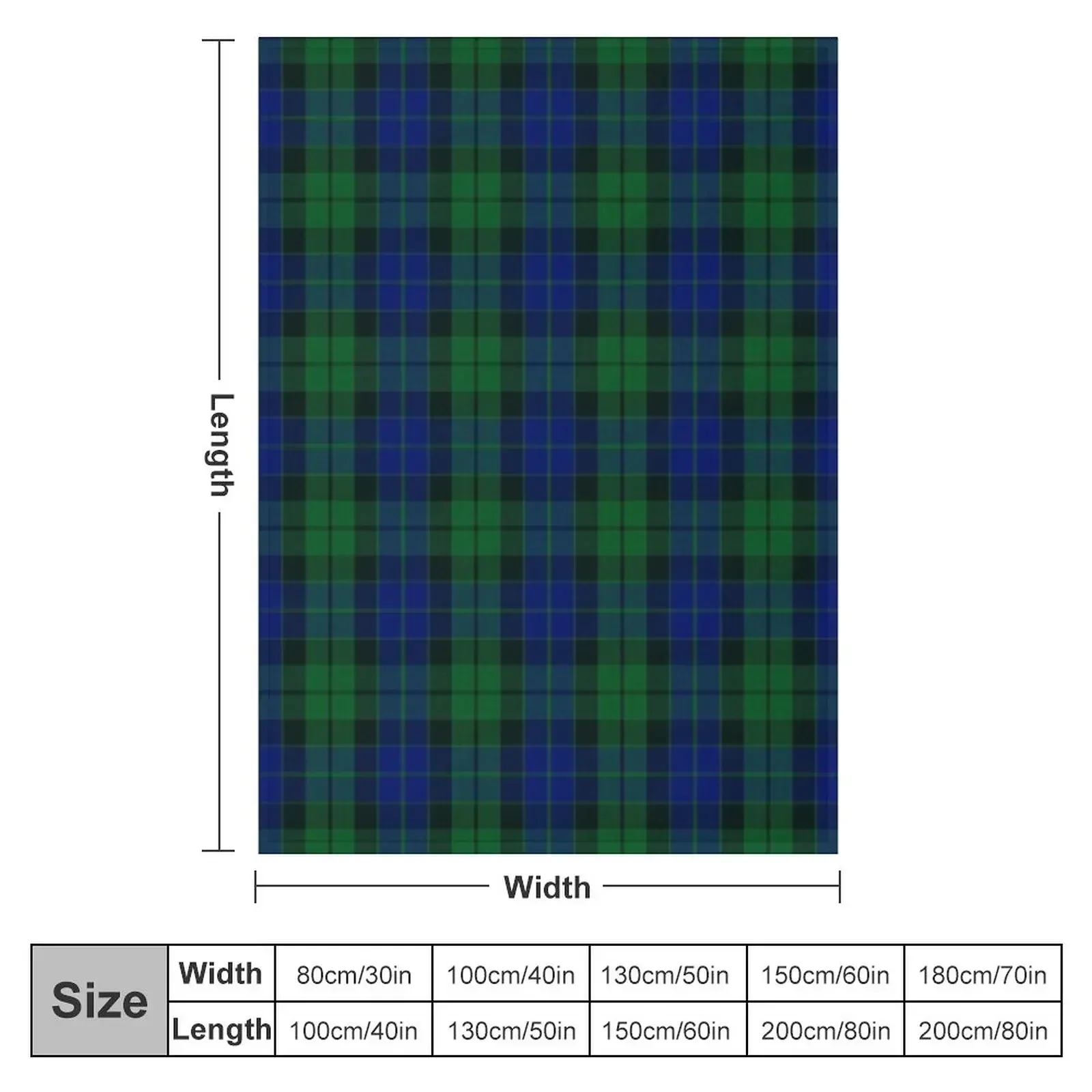 Mackay / Mckay Clan Tartan (High Res) Throw Blanket for babies For Sofa Thin Vintage Hairys Blankets