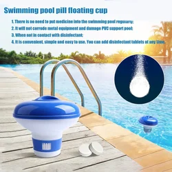 1Set Swimming Pool Floating Chlorine Dispenser Disinfection Box Automatic Applicator Pump Spa Tub Clean Pool Parts Accessories