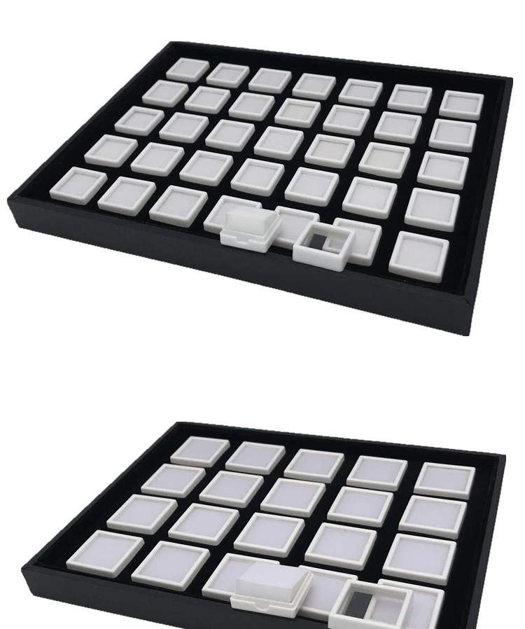 Wholesale Jewelry Gem Display Box Case Loose Diamond Storage Tool Coin Jar Show Tray Gem Pot Gemstone Organizer Holder Container