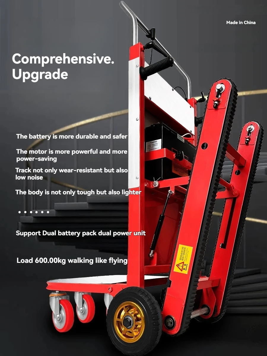 Crawler Type Electric Stair Climbing Machine for Transporting Goods Climbing Stairs Stair Climbing Artifact, Transport Vehicle