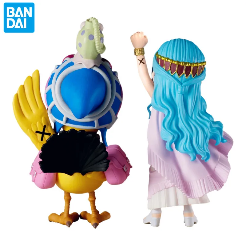 Bandai Genuine Anime One Piece Vivi Karu Duck Partner's Mark PVC 7cm WCF Character Scene Figure Model Toy Gift Doll Collection