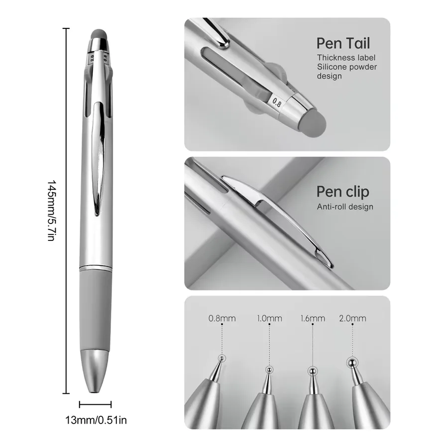 1/10Pcs 5-in-1 Nail Dotting Pen Art Tools Ballpoint Pen Design Nail Art Tip Dot Paint Manicure Kit for Home And Salon Use view 6