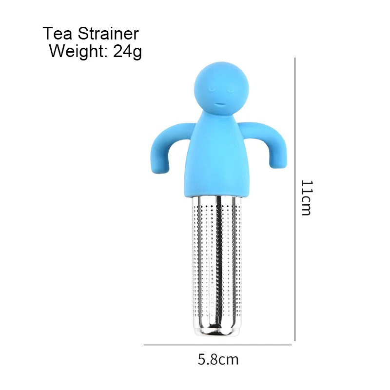 مصفاة شاي من الفولاذ المقاوم للصدأ، مصفاة تخمير الشاي، مصفاة شاي مضحكة، إبريق شاي شبكي، فلتر شبكي #6