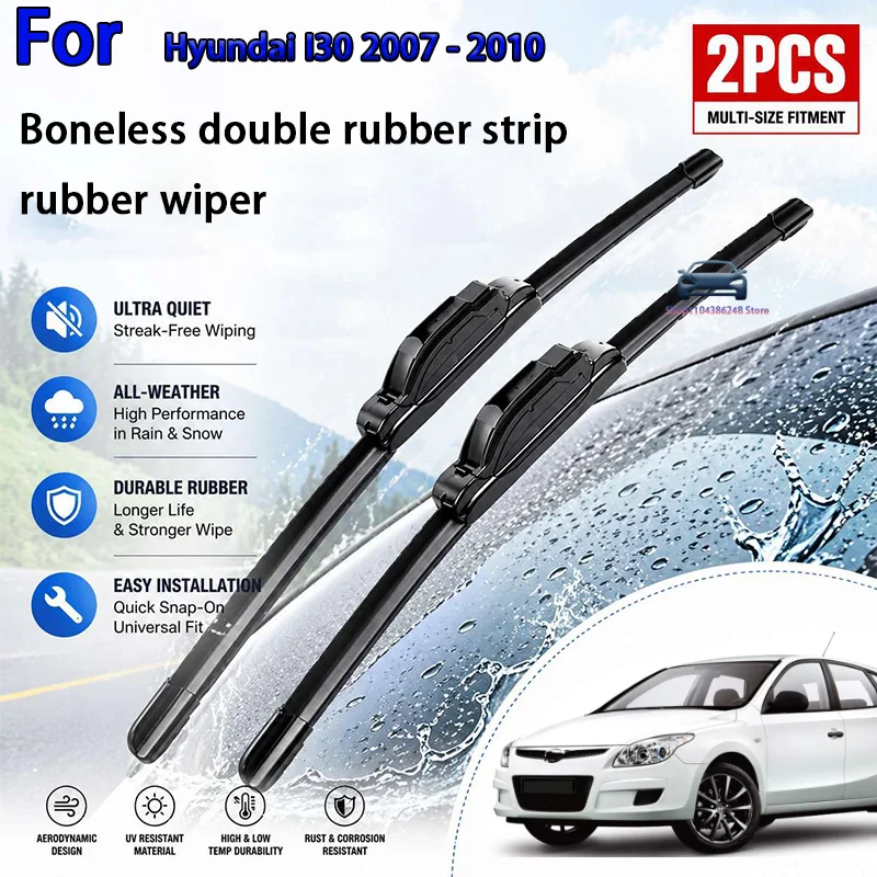 

Front Wiper Blades Set For Hyundai I30 2007 - 2010 Windshield Windscreen Window Rain Brushes 24"+18" Modification Parts