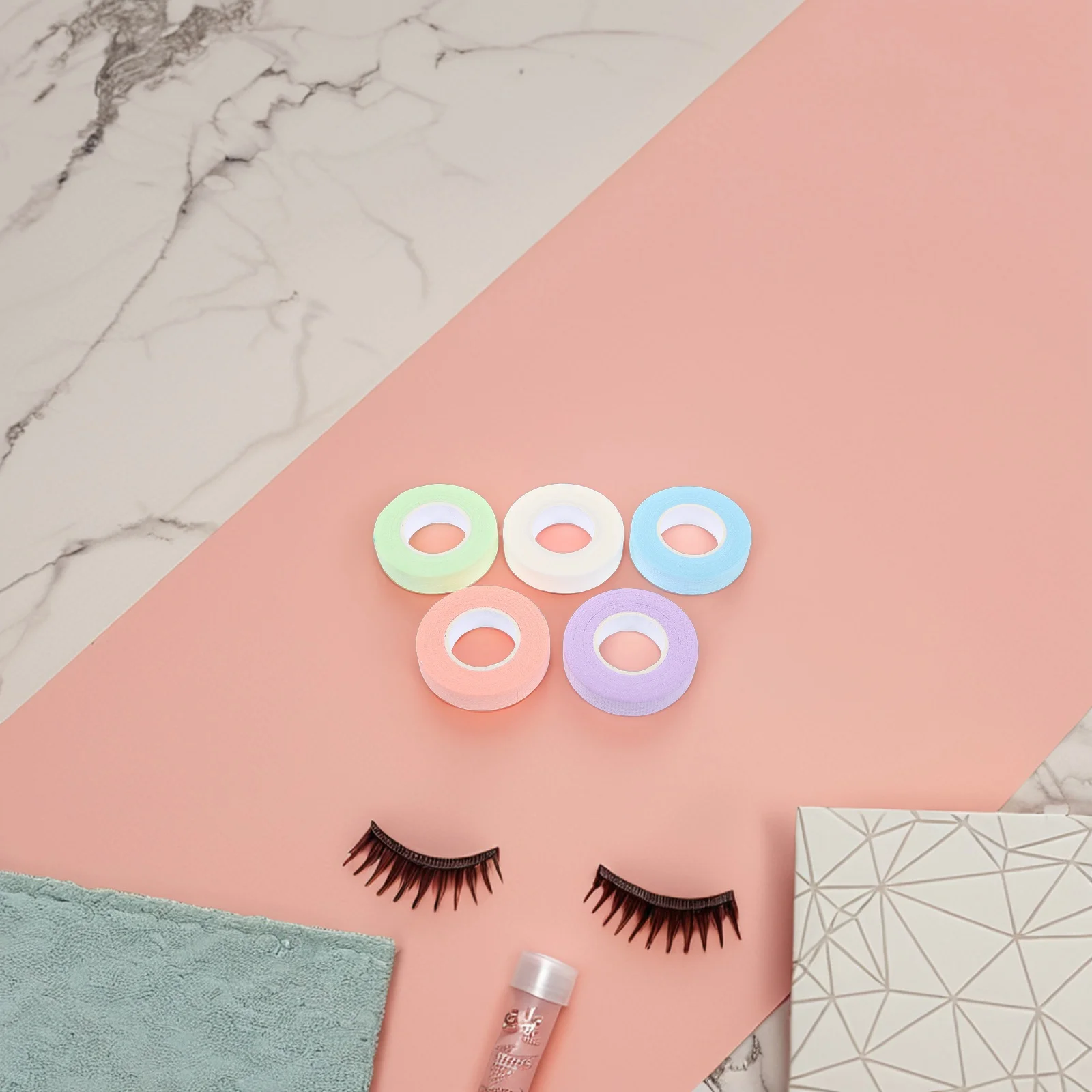 Bande isolante pour extensions de cils, 5 pièces, bande souple et respirante, fournitures professionnelles pour extensions de cils supérieurs et inférieurs