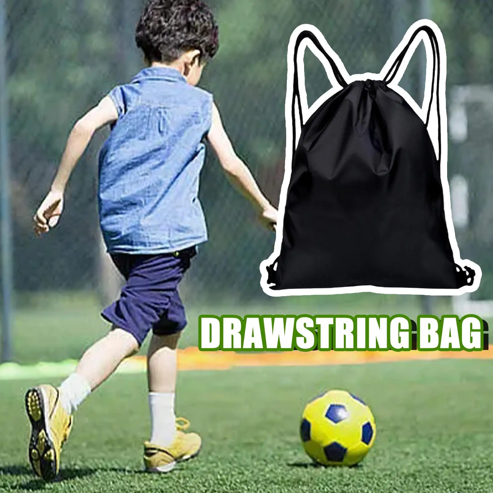 

Outdoor Sports Drawstring Pocket Basketball Race Helmet Storage Folding Gym Unisex Waterproof Bag Fitness Oxford Backpack Y6K8