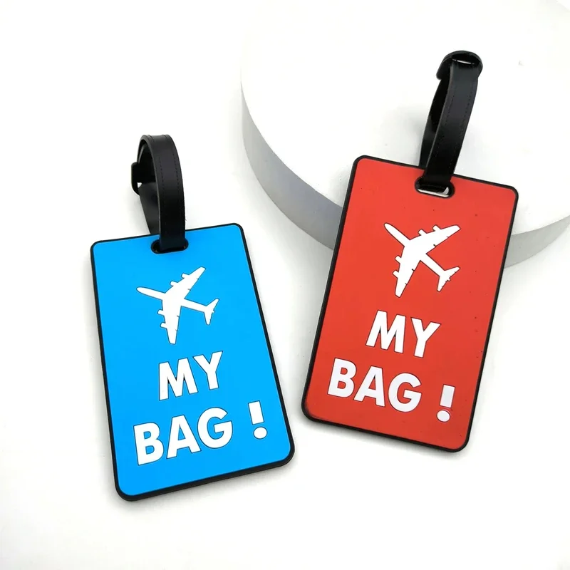1pc PVC Weiche Gummi Gepäck Tag Kreative Koffer Mode Stil Silikon Tragbare Reise Halter Reise Zubehör Gepäck Tags – Detail 2