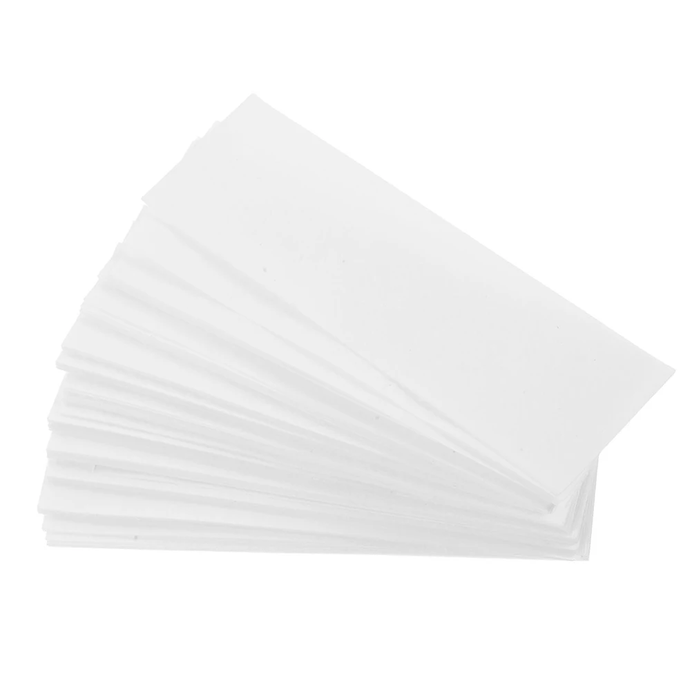 100pcs White Paper for Paper Experiment Blotting Strip Experiments Microscope Cleaning Teaching Equipment