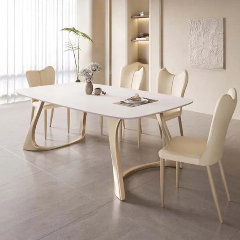 Nordic moderno luxo mesa de jantar designer cozinha conjunto mesa jantar sala estar branco espaço economia esstisch restaurante móveis