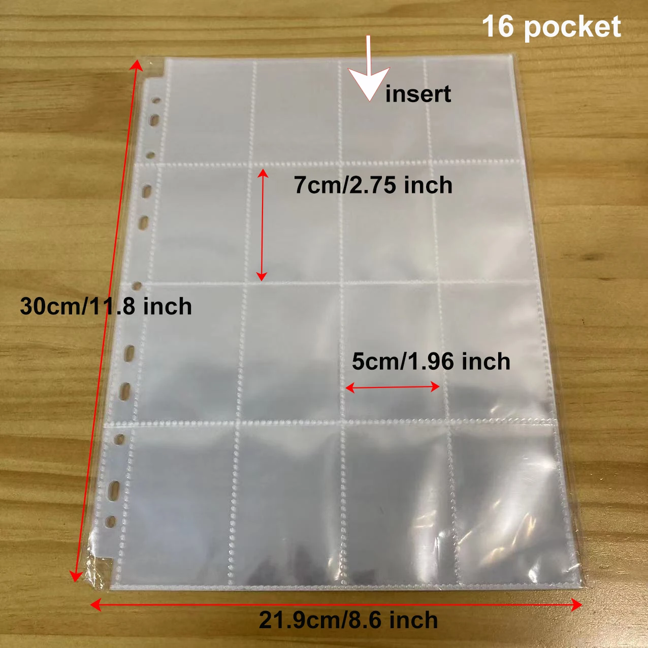 12/16 Pockets Trading Card Binder Pages PVC Free A4 Photocard Sleeves  Single Sided Mini Euro USA Card Sleeves Board Game Card - AliExpress 15