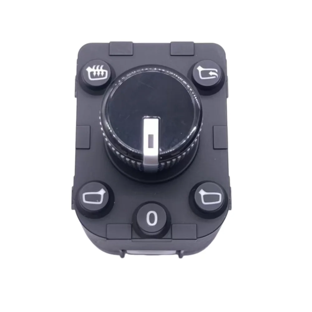 Auto Interior Trim Mirror Adjustment Knob For Daily Driving Safety Black Finish Design Easy Installation Process
