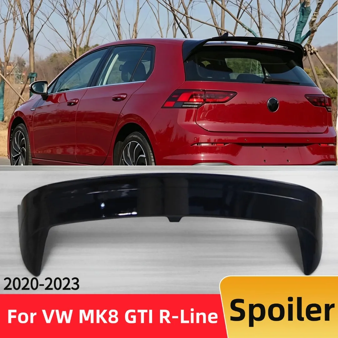 

Racing Spoiler Rear Wing Tail Boot Lip Glossy Black Body Kit ABS Tuning Accessories For VW Golf 8 MK8 GTI GTD R R-Line 2020-2023