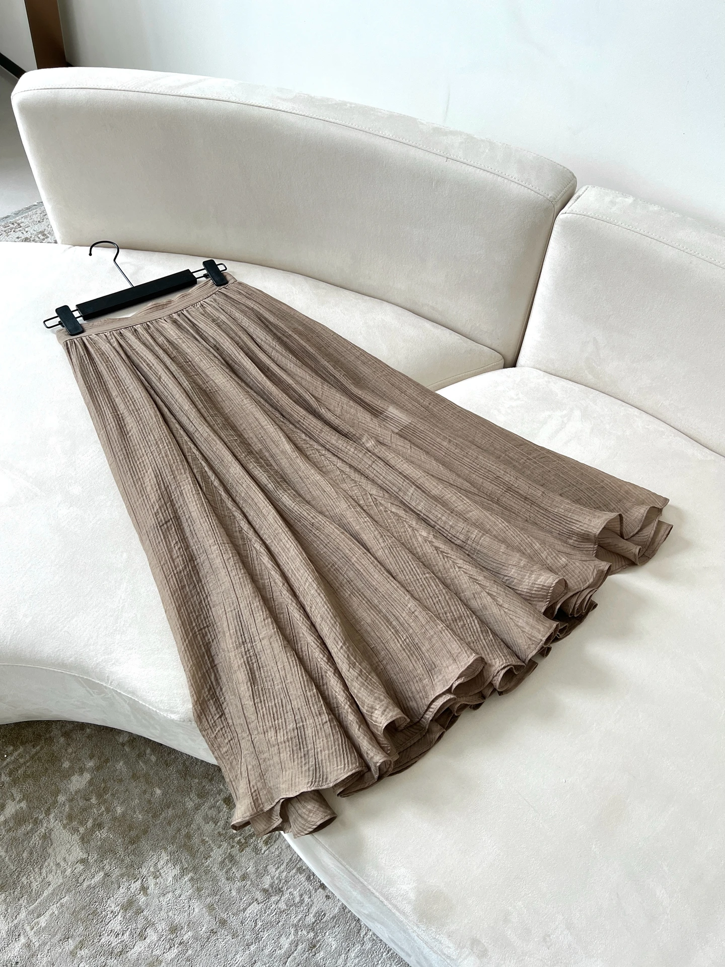 

Корейская эластичная юбка с запахом для отдыха, широкая, удобная, тонкого слоя, смешанная драпировка, нижняя юбка, полая ба