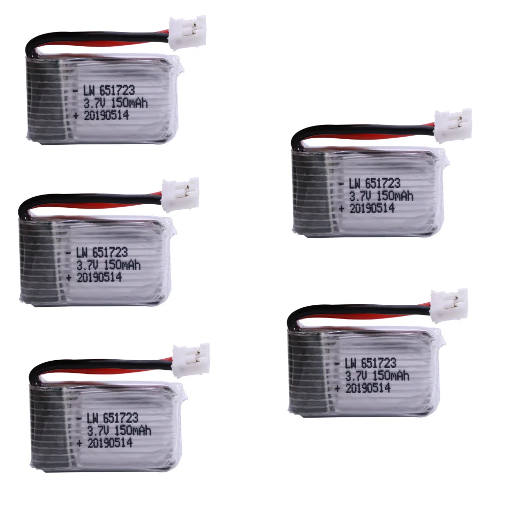 Batteria lipo 3.7V 150mAh per H36 E010 E011 E012 E013 Furibee F36 RC Quadcopter Parti Li-po Batteria 3.7 150 651723