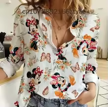 Disney Mickey Mouse Women's Blouses Shirt
