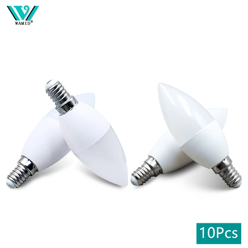 

10 шт. светодиодные лампы-свечи AC85-265V E14 светодиодные лампы-свечи светодиодные потолочные светильники украшения светодиодная люстра для дома гостиной