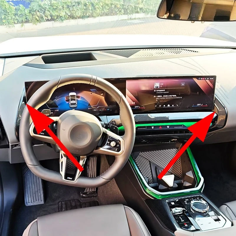

For BMW X3 G45 2024 2025 Center console trim, instrument panel decoration, navigation stickers interior modification accessories