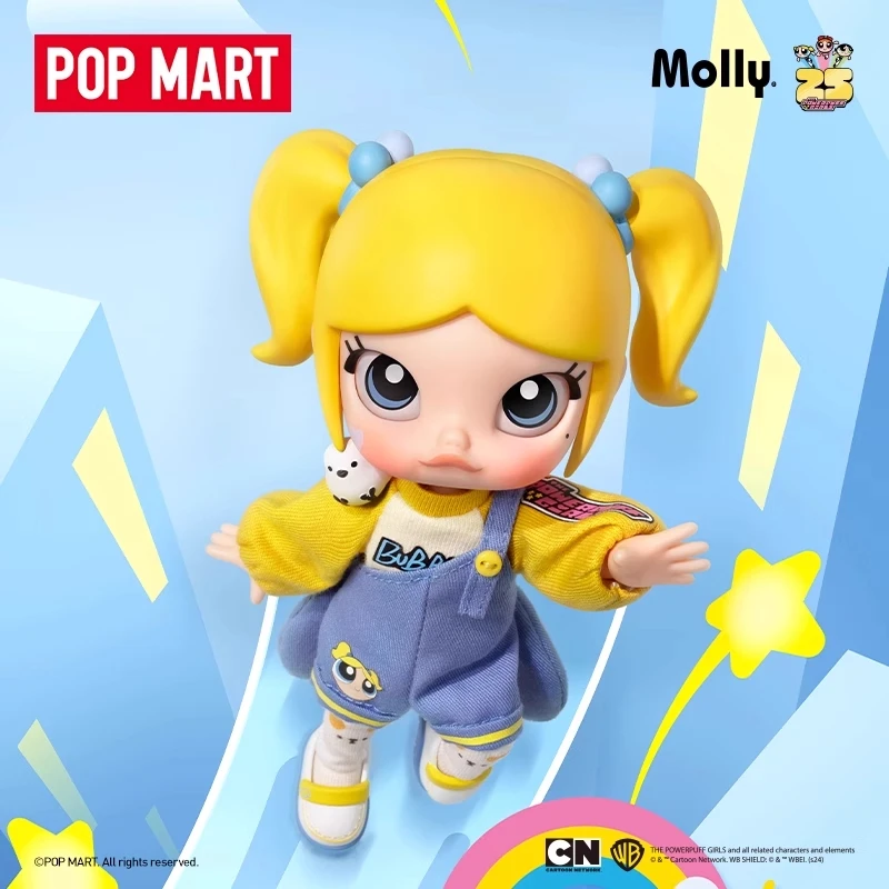 Echte Pop Mart Molly Powerpuff Girls Serie Bjd Blind Box Actionfigur Puppe Handgemacht Mystery Box Überraschungsgeschenk Weihnachtsgeschenke