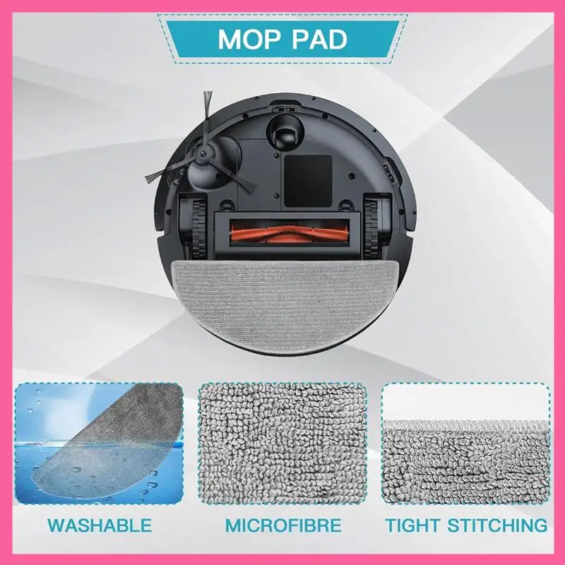

ABNM For Honiture V8 Pro, For Lubluelu L20 Robot Vacuum Cleaner Main Side Brush Hepa Filter Mop Cloth Replacement Parts