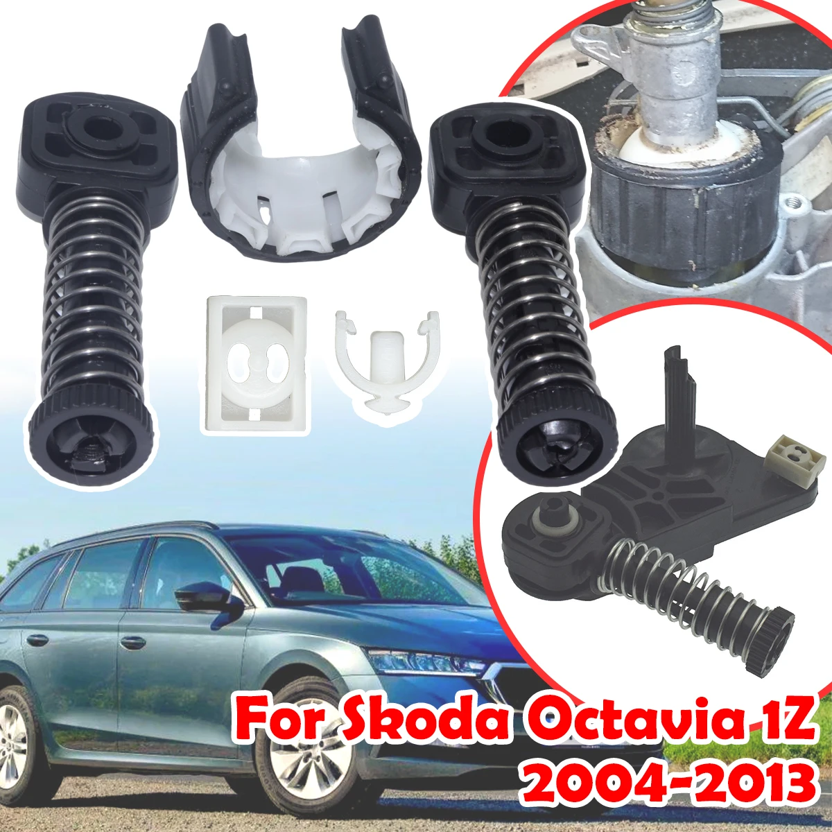 

Car Shifter Bushing Kit For Skoda Octavia 1Z 2004-2013 Selector Sliding Shoe Gearbox Enhance Shifter Lever Selector linkage End