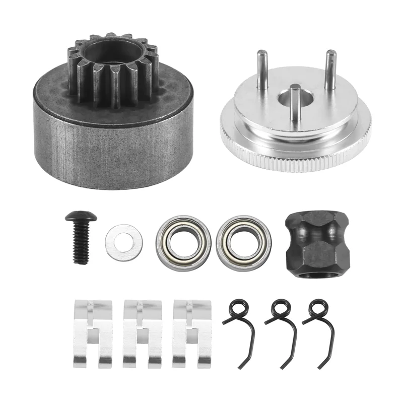 A93P RC مخلب جرس 14T والعتاد تحمل مخلب الأحذية الينابيع مخروط ومحرك الجوز دولاب الموازنة الجمعية ل 1/8 RC نموذج نيترو سيارة HPI HSP T