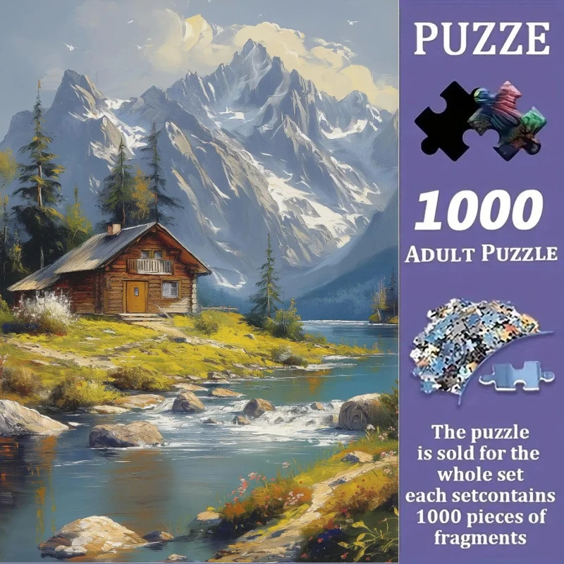 1000pcs Jigsaw Puzzle,  Spring Comic Style Puzzle, Perfect for DIY Creative Fun with Family,Gift ,teasing Toy