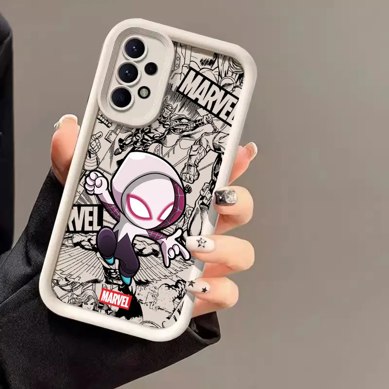 Picture 6: Marvel Spiderman Gwen Case For Samsung Galaxy A57 A56 5G A37 A36 A17 A07 A26 A16 A06 A55 A52 A14 A73 A34 Ironman Silicone Cover