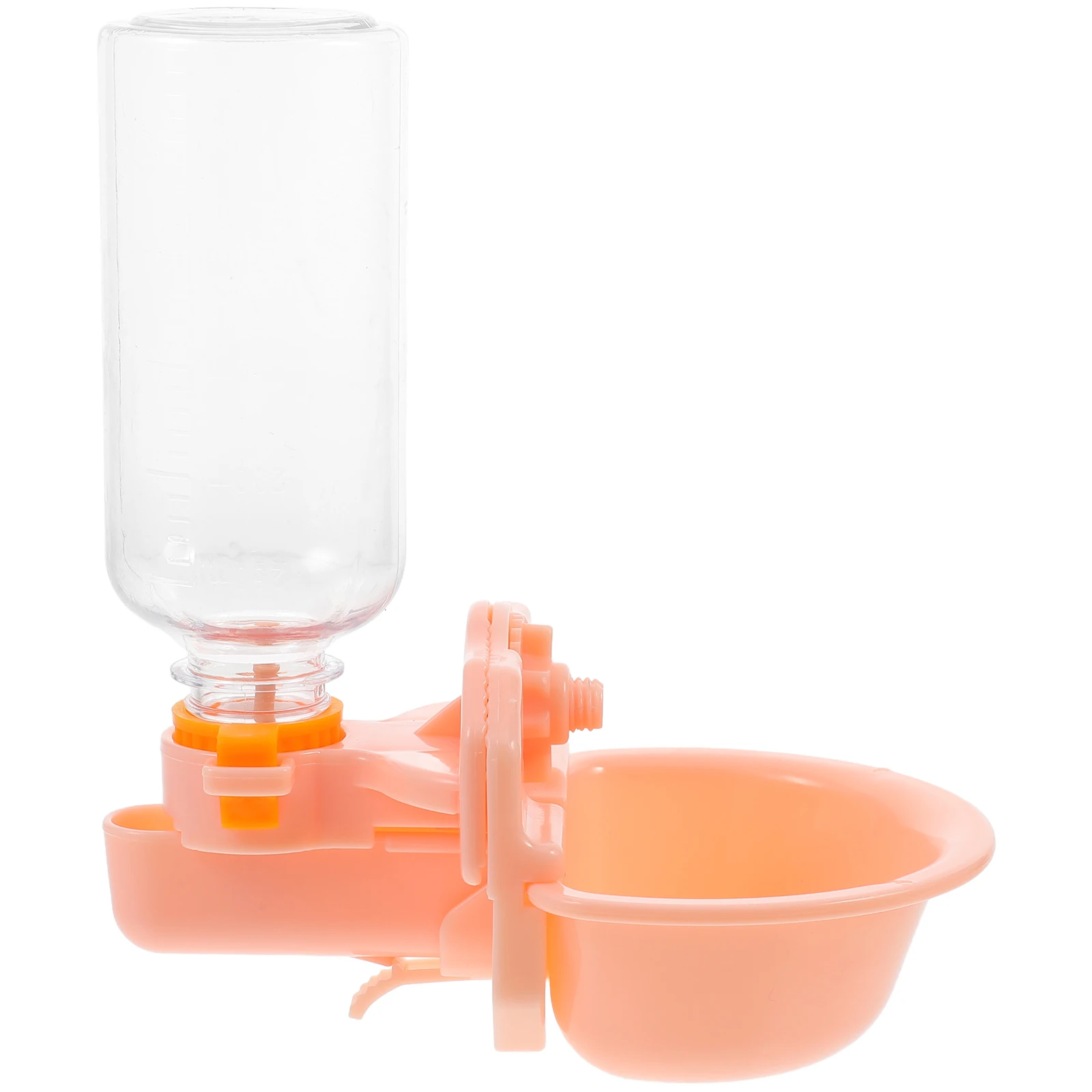 

1 set 1 Set Hanging Drinking Dog Bowl Durable Pet Water Dispenser Automatic Refill For Puppy Cat Cage Mount Dispenser Pink