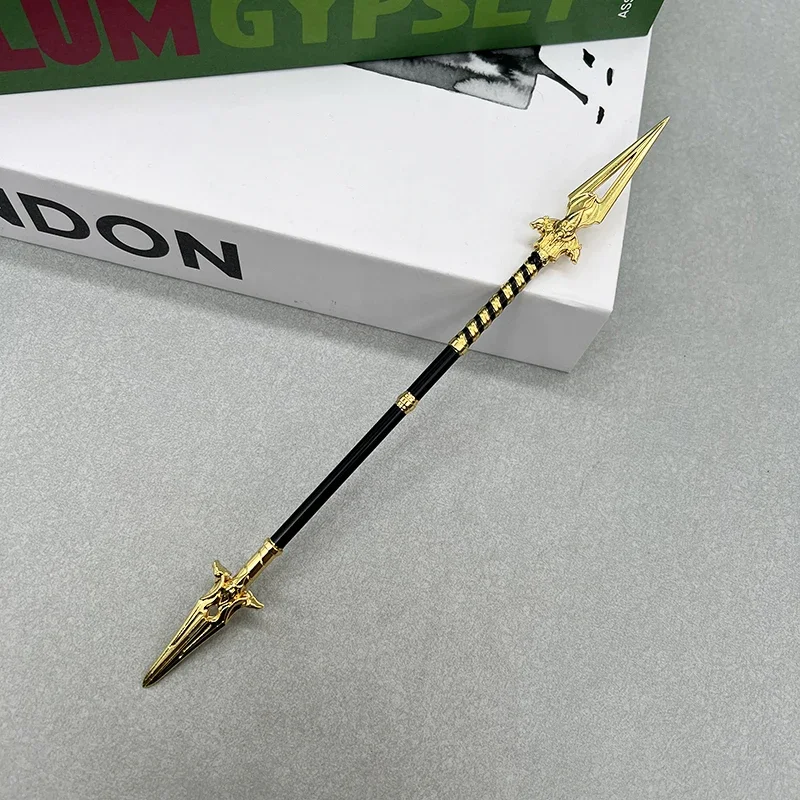 22cm AC Valhalla Game Replica Gungnir Spear Metal Weapon Model Eivor Odin Collectible Desktop Decorations Accessory Toy Boy Gift