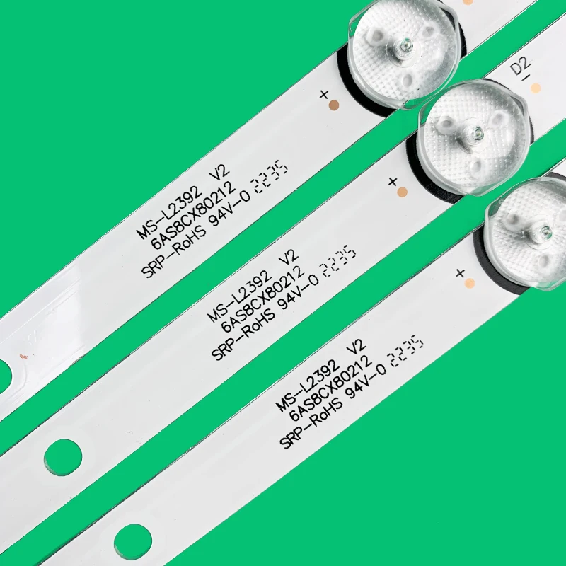 Tiga Strip LED untuk BBK 43LEM-1063/FTS2C 43LEX-7169 43Z1-4319N PTV43SN04Y LED-4328T2 LE4319 V2 LE