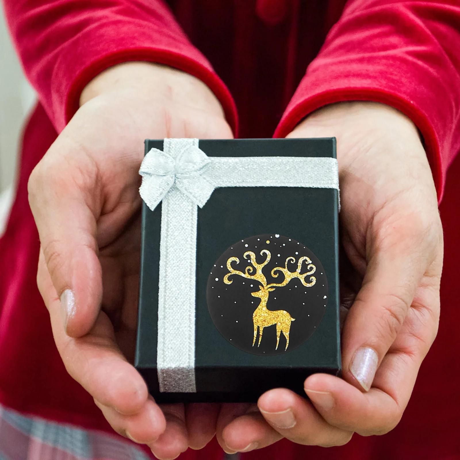 1 قطعة 1 لفة عيد الميلاد ملصقات ختم تسميات لصناديق الهدايا عطلة التفاف عيد الميلاد التعبئة والتغليف ملصقات الزخرفية متعددة الوظائف #1