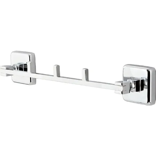 Steel Bathroom Stainless Brass Triple Robe Hook KU10-009