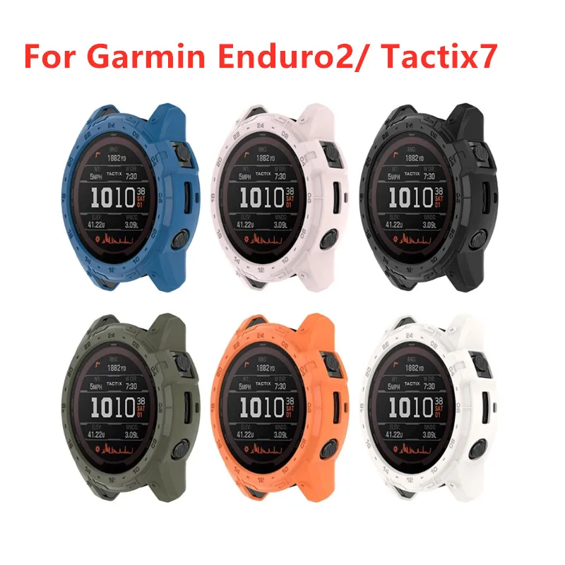 ป้องกันหน้าจอสำหรับ Garmin Enduro2 Tactix7สมาร์ทวอท์ชป้องกัน Bumper Shell ป้องกันสำหรับ Enduro 2