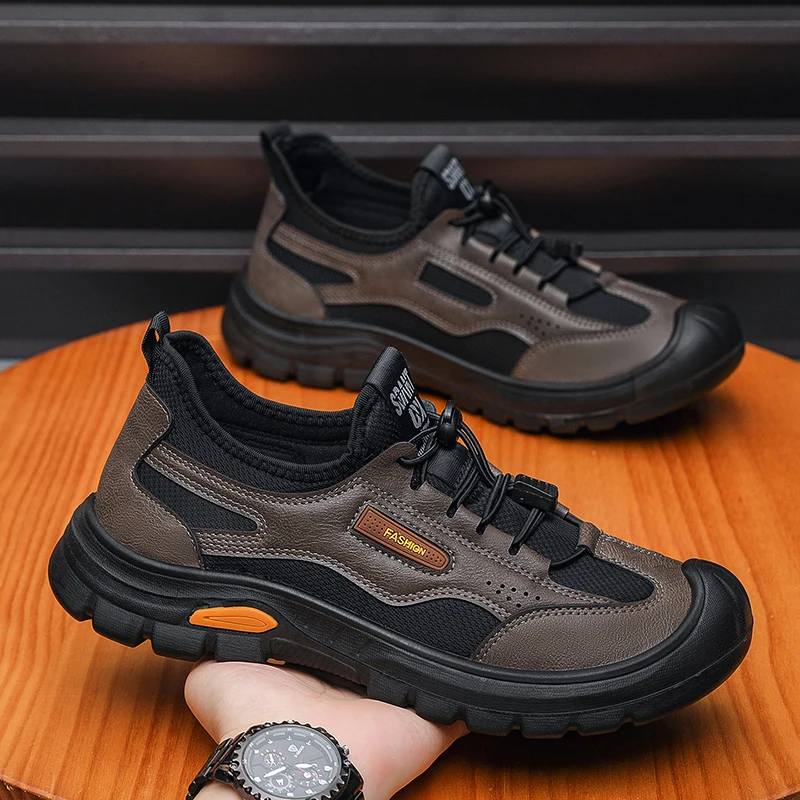 Men Climbing Shoes Non-Slip Breathable Hiking Sneakers Hiking Shoes Walking Mountain Outdoor Sports Boots Tênis Masculino