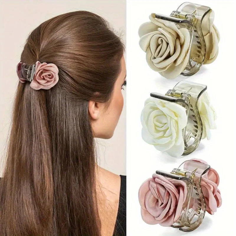 

Medium Claw Hairpin for High Ponytail Shark Clip Durable Non-Slip Grip Hair Styling Tool for Birthday Valentine's Day Gift
