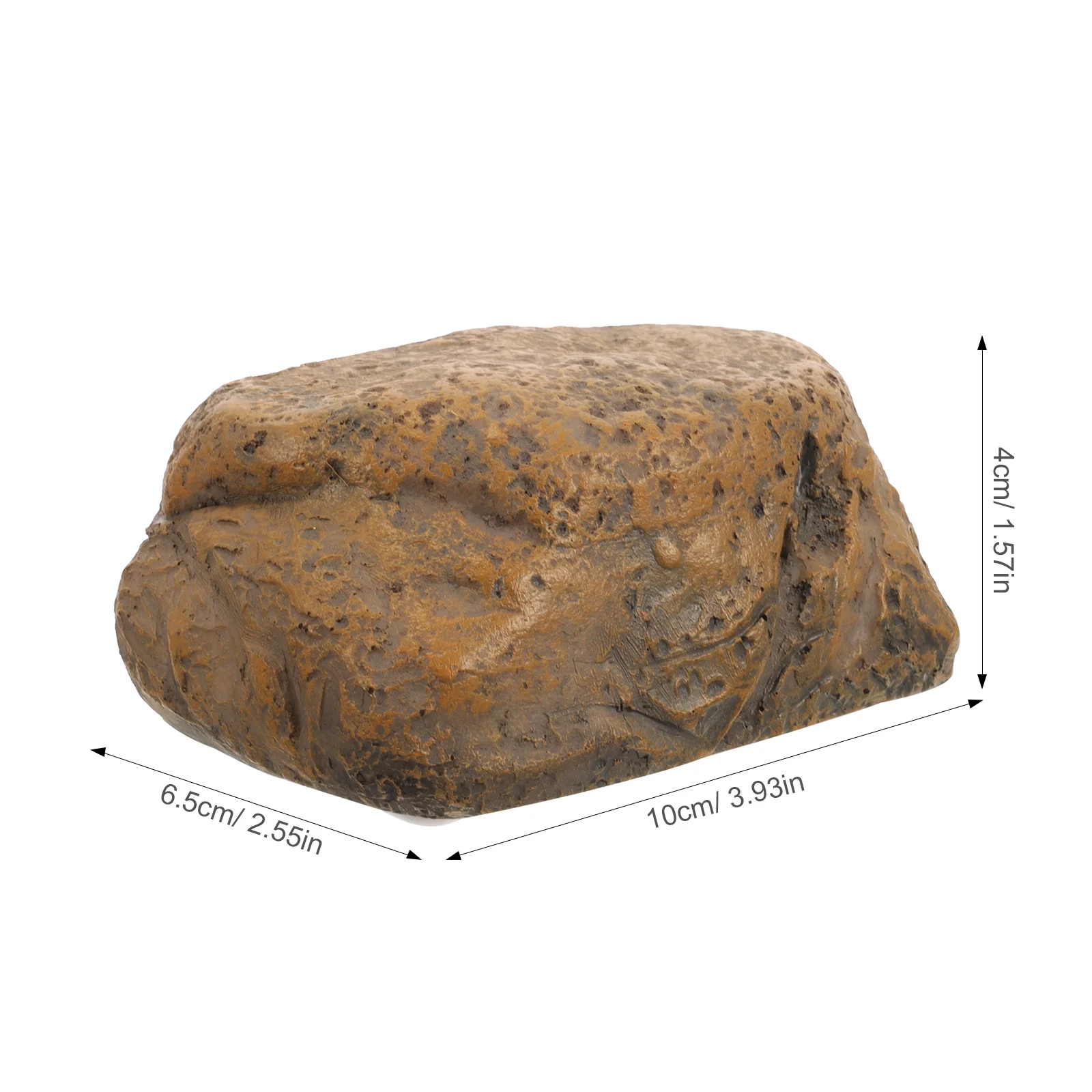 صندوق مفاتيح حجري مقلد من Hoement يخفي حامل الصخور المزيف في الهواء الطلق حاوية إخفاء آمنة من الراتنج المقاوم للماء للمفاتيح الاحتياطية