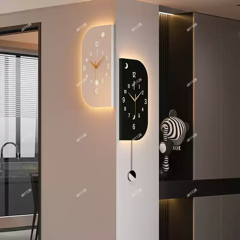 

Double-Sided Corner Wall Clock Modern Simple Creative Clock for Living Room Home Decor 2026 New