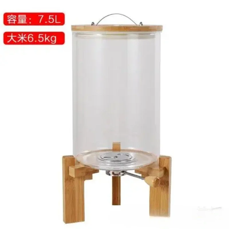 High borosilicate glass metering rice barrel grain storage box rice cylinder large moisture-proof insect-proof grain storage