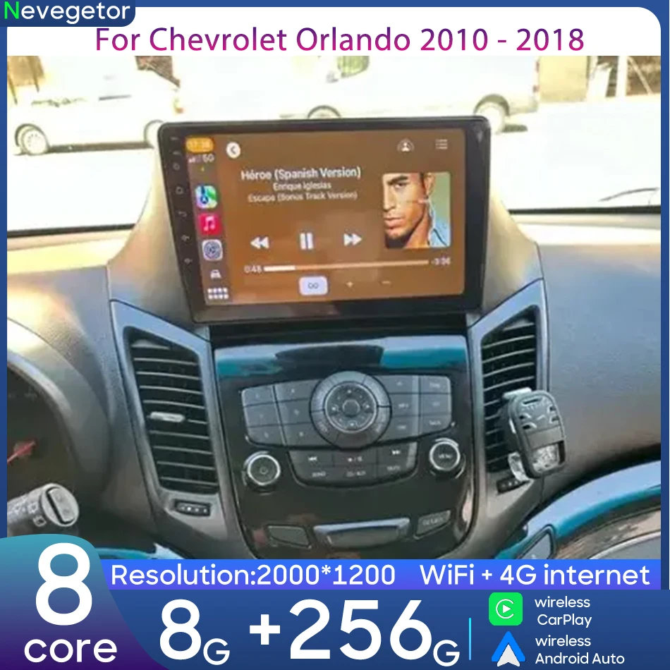

For Chevrolet Orlando 2010 - 2018 Car Intelligent Multimedia Player Video Player Android Navigation CarPlay GPS Radio Stereo