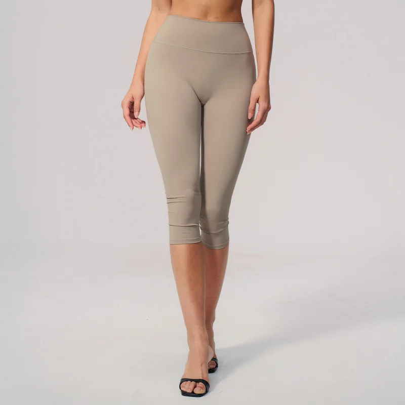 Yoga Mid-length Pants Cycling Slim Fit Sports Capri Pants For Women Sports Leggings High Waist Summer Workout Gym Clothing