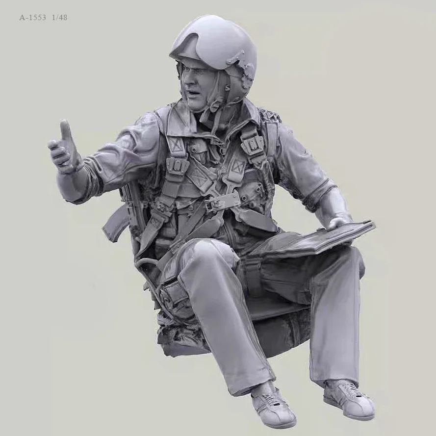 

1/48 Resin Soldier model kits figure colorless and self-assembled A-1553