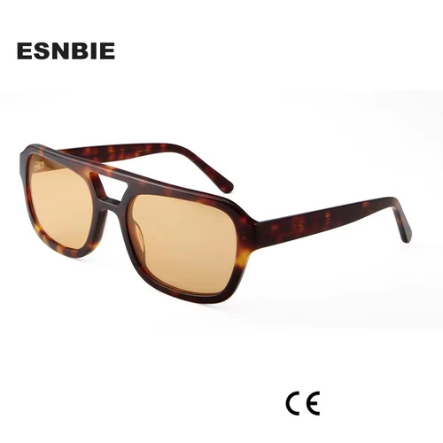 VE gafas de sol cuadradas de diseñador para mujer, gafas de sol de acetato blanco de alta calidad para hombre, gafas grandes de doble puente, gafas de sol