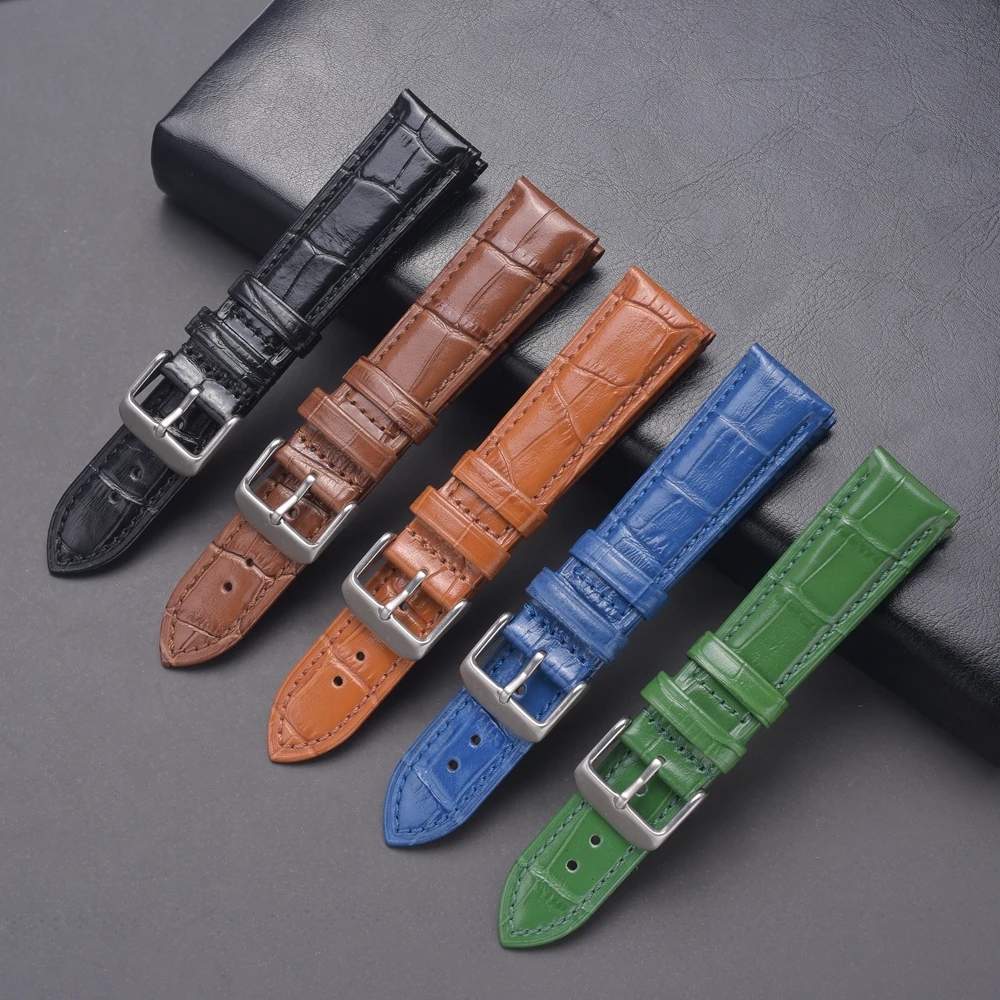 EACHE Genuine Leather Watch Strap Italy Full Grain Retro Watch Band High Quality 18mm 19mm 20mm 21mm 22mm 23mm 24mm