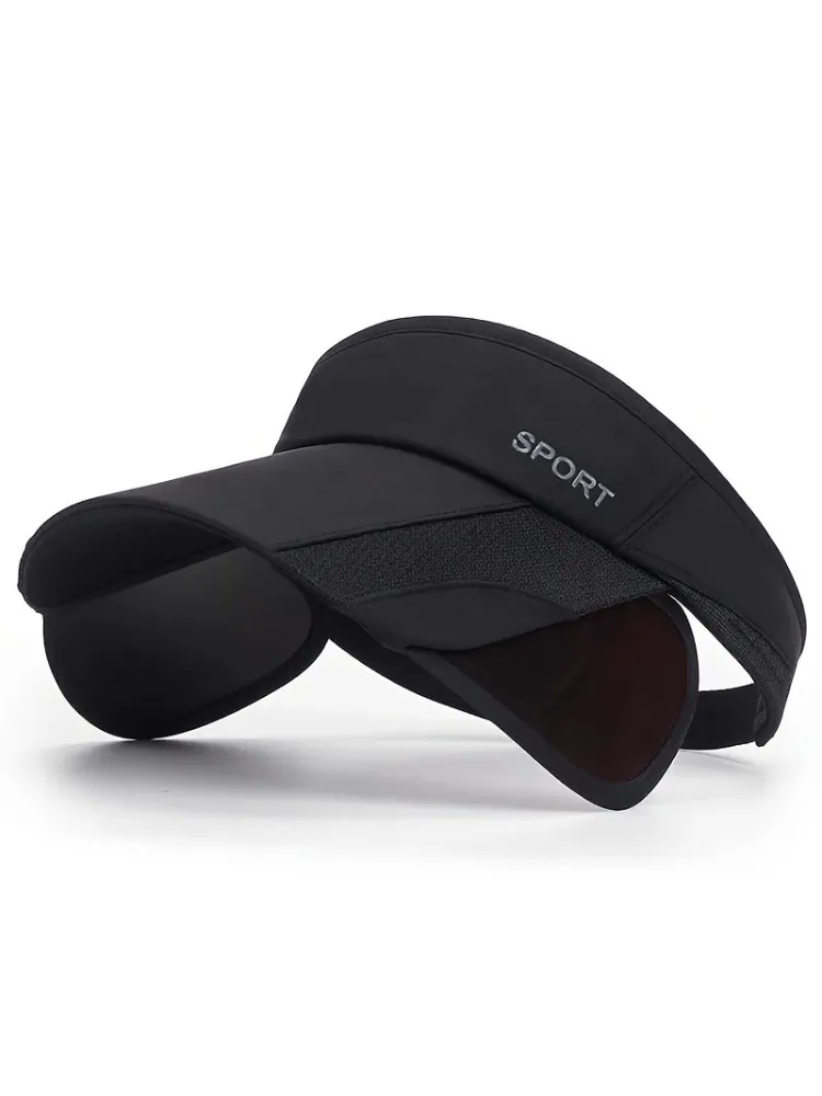 AliExpress NONE Women's hats with a pull-out brim, summer sun visor, a retractable brim for face protection, a Korean-style large-brim cycling