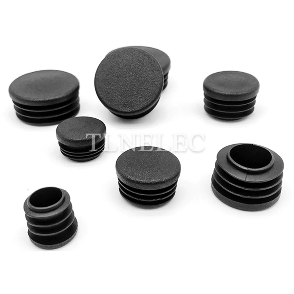 

10pcs Black Round Pipe Tube Furniture Leg Soft Rubber Environmental Protection Inflaming Retarding Plug Blanking End Cap Bung