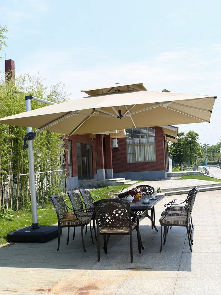 umbrella Outdoor sunshade  outdoor courtyard  outdoor balcony  villa garden large solar energy Roman