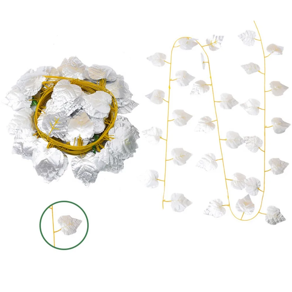 

12pcs Artificial Foliage Simulated Leaf Garland Decor DIY Flexible Garland Hanging Plants Handmade Exquisite