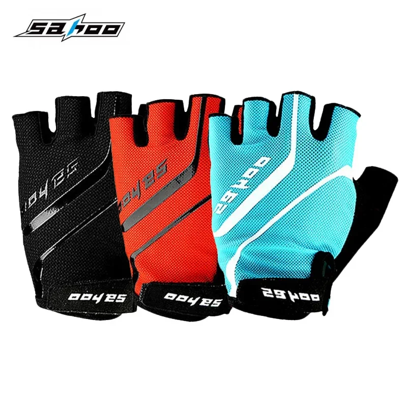 SAHOO Summer Sport MTB Cycling Gloves Half Finger Outdoor Bicycle Breathable Glove with Silicone Gel Palm Pad Riding Equipment