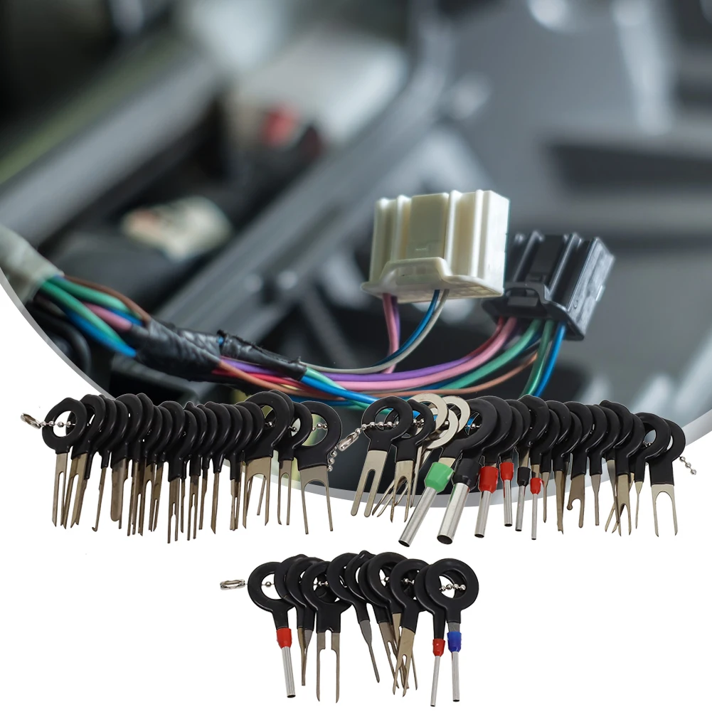 

Совершенно новые инструменты для удаления, клемма для проводов из нержавеющей стали, 52 шт./компл., аксессуары, автомобильный разъем, обжим для электрической проводки